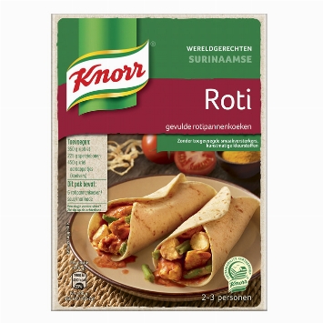 Knorr Wereldgerechten Surinaamse roti 233g
