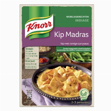 Knorr Wereldgerechten Indiase kip madras 325g