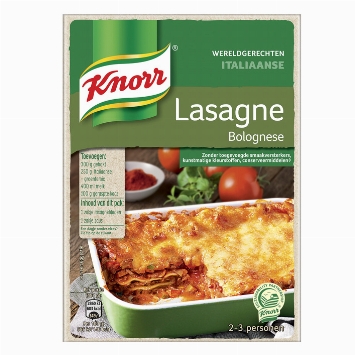 Knorr Worldwide Dishes lasaña boloñesa italiana 191g