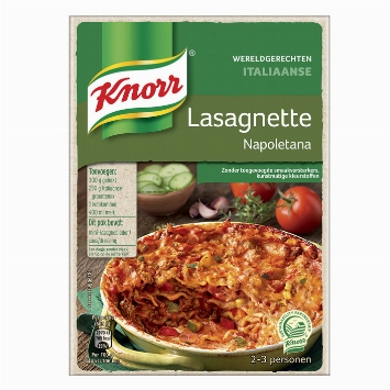 Knorr Wereldgerechten Italiaanse lasagnette napoletana 228g